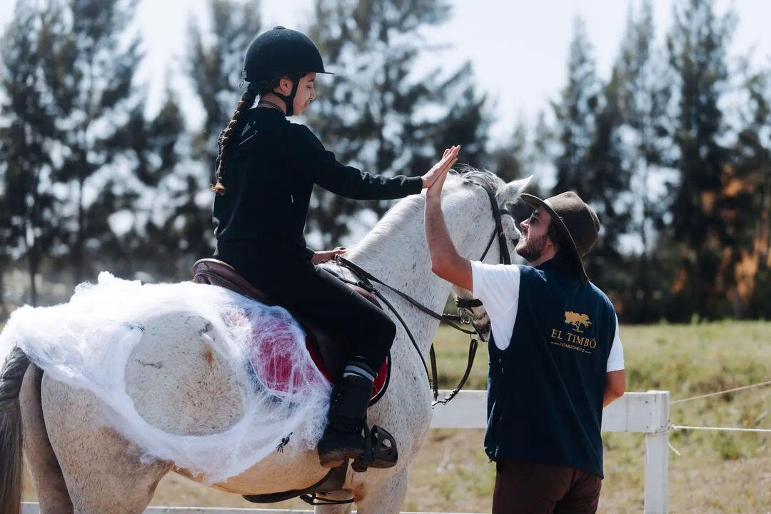 Clases de equitación y preparación para competencias en Establecimiento El Timbó.